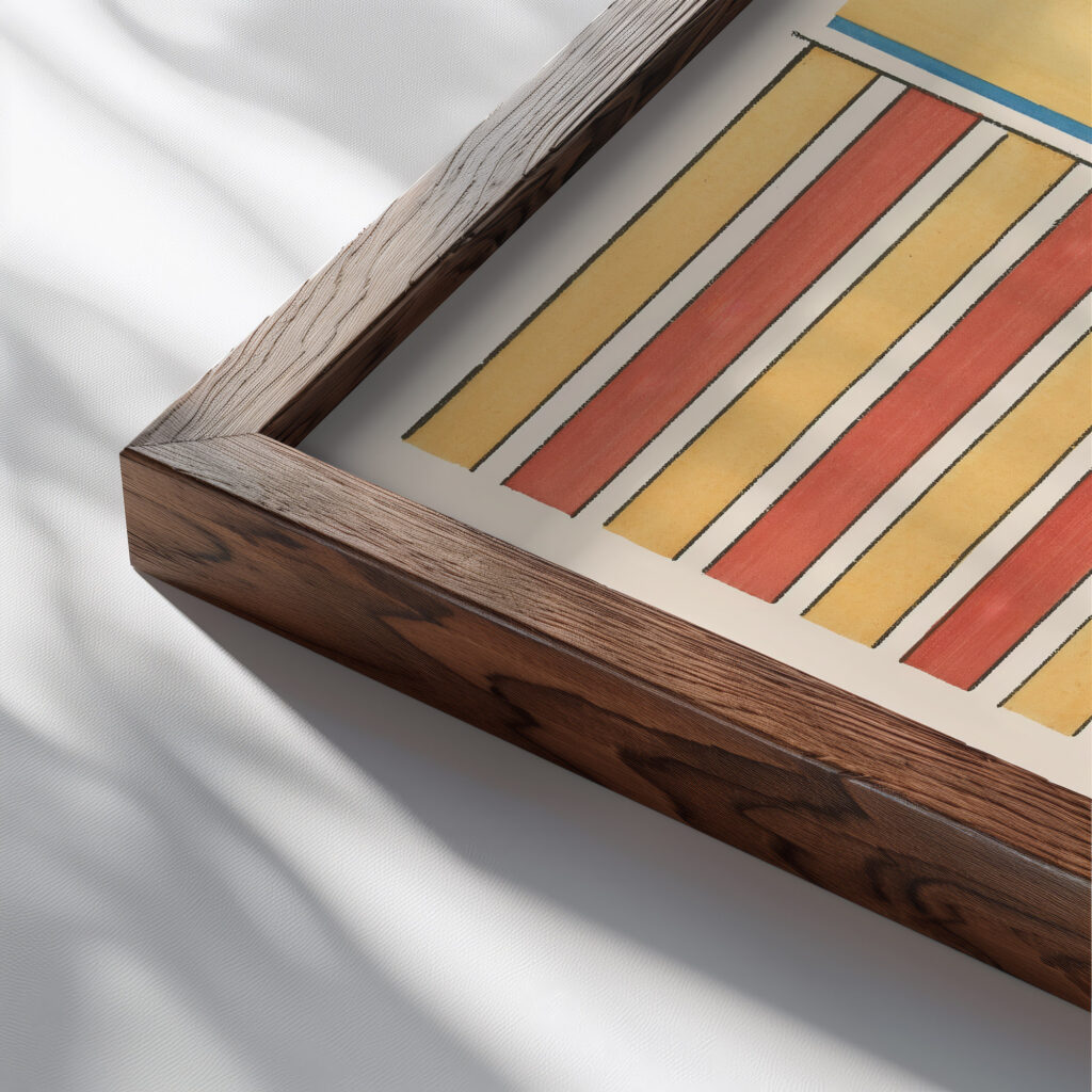 1. Plafond du Tombeau Danna n° 81 2. Plafond du Tombeau de Thotnofer n° 80 1911 Gustave Jequier close up dark wood mockup