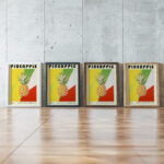 11 pineapple bauhaus 3x4 framed posters mockup