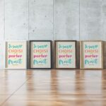 12 Je suis choisi pour porter du fruit. Copy framed posters mockup