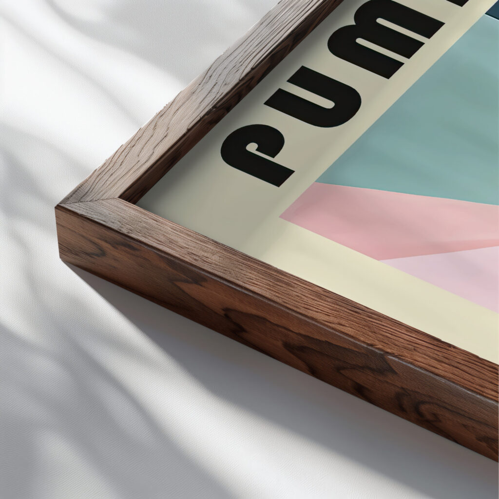 13 pumpkin bauhaus 3x4 close up dark wood mockup