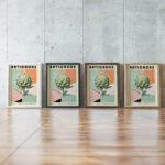 14 artichoke bauhaus 3x4 framed posters mockup
