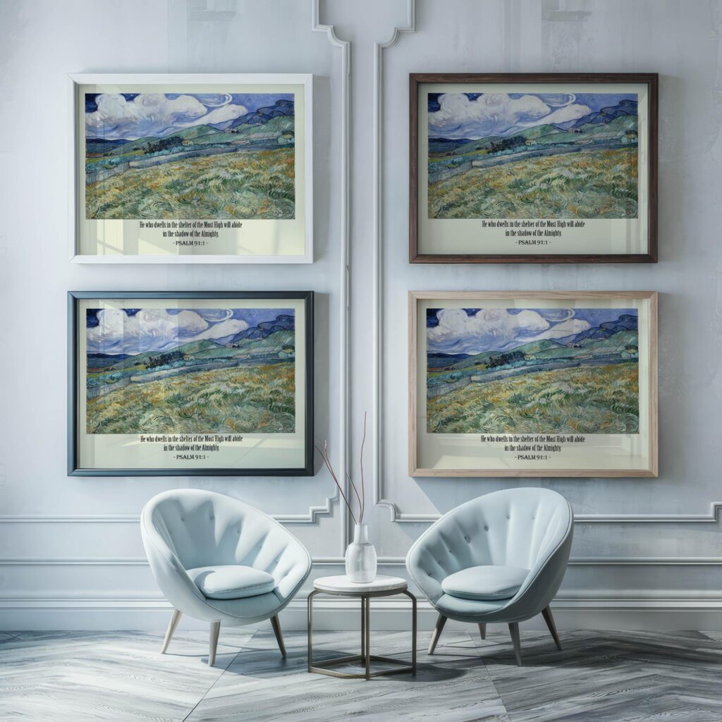 15 Psalm 91 1 framed posters mockup