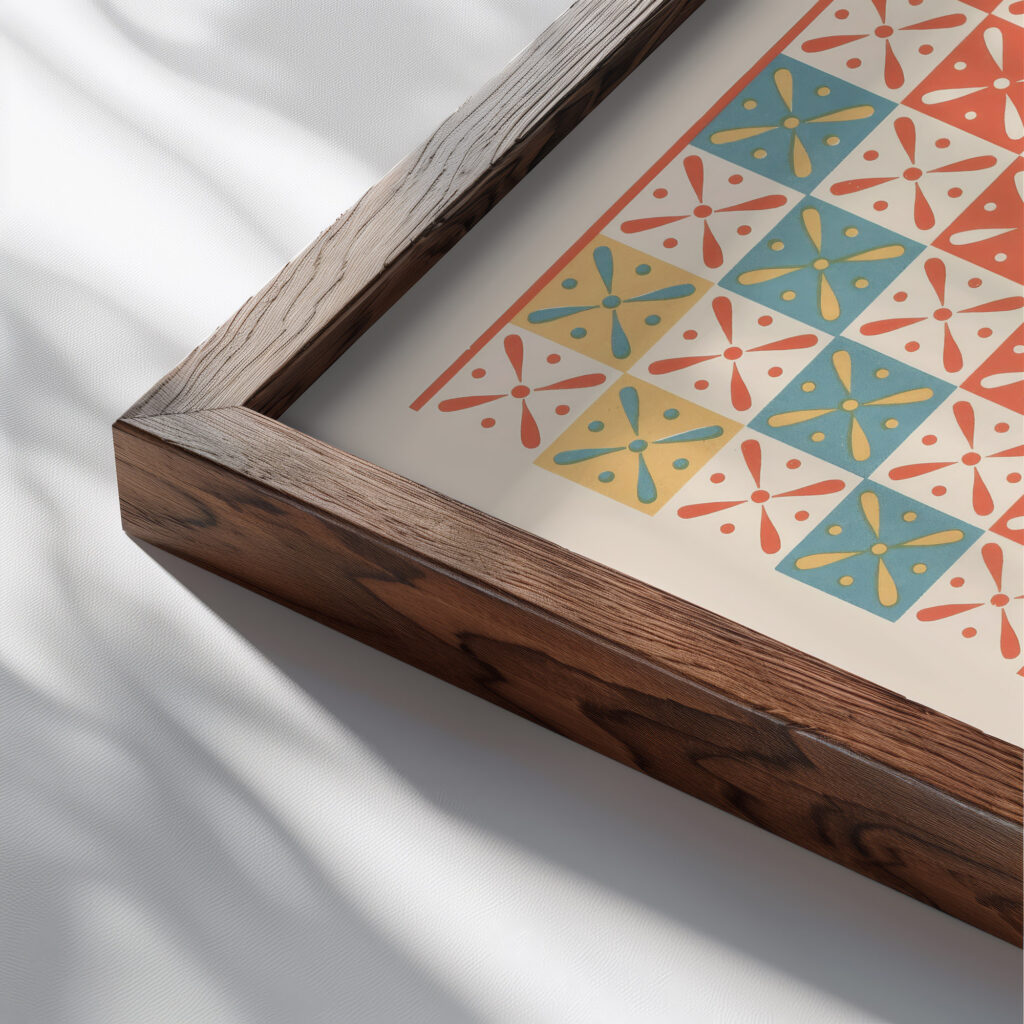 15. Plafond du Tombeau de Sonnofri n° 97 1911 Gustave Jequier close up dark wood mockup