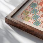 15. Plafond du Tombeau de Sonnofri n° 97 1911 Gustave Jequier close up dark wood mockup