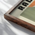 17 radish bauhaus 3x4 close up dark wood mockup