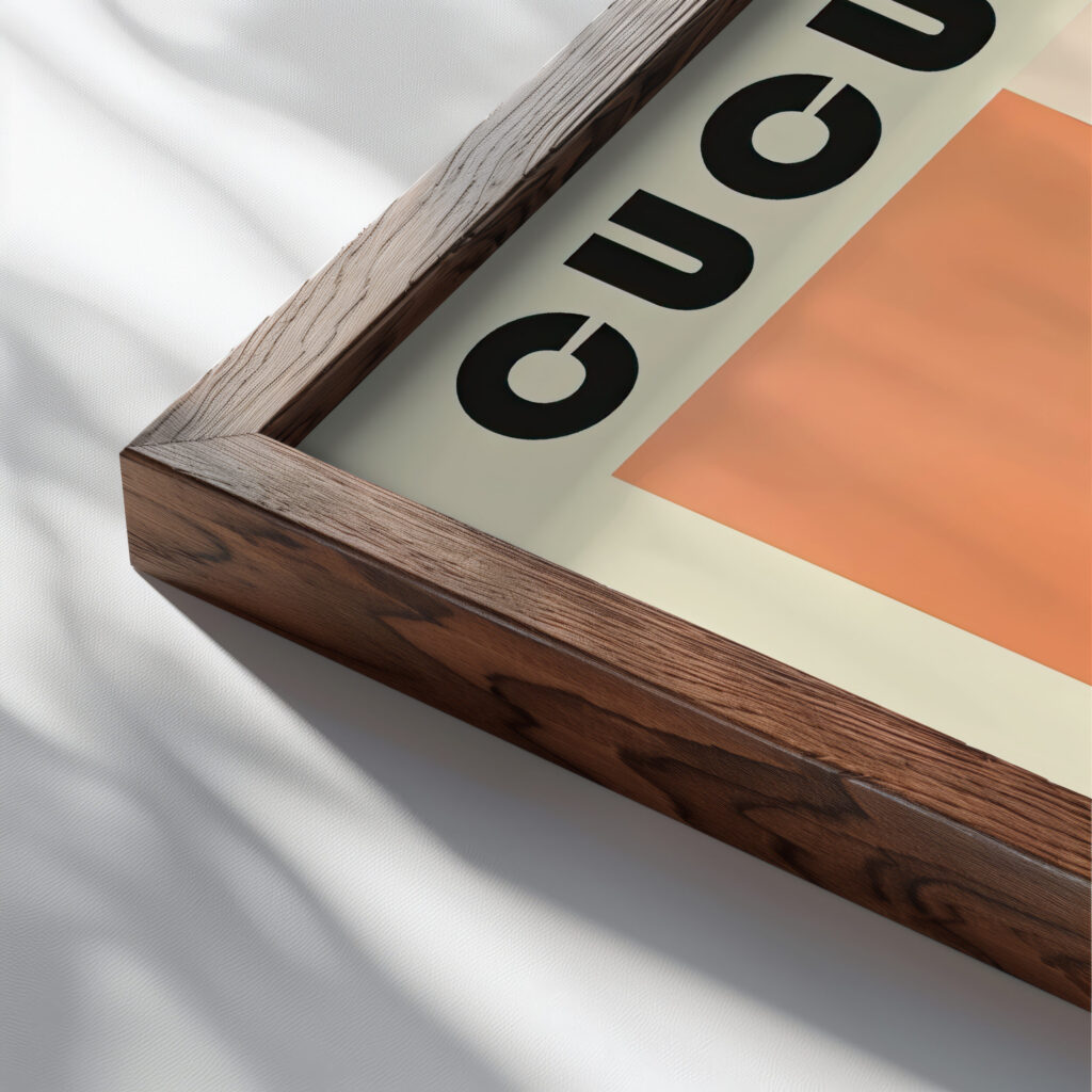 18 cucumber bauhaus 3x4 close up dark wood mockup