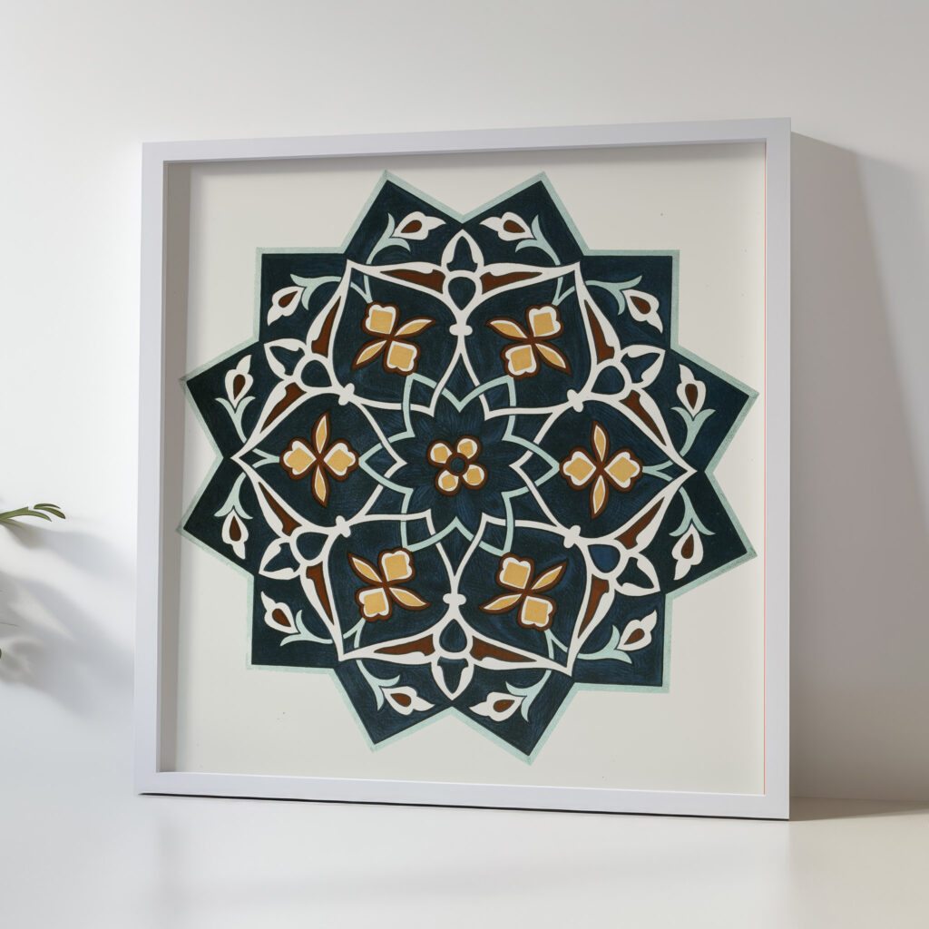 18 plates of ornamental tiles from the Afghan Boundary Commission Pl 02 1884 Afghan Boundary Commission 5 mockup