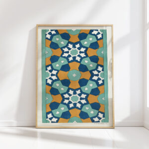 18 plates of ornamental tiles from the afghan boundary commission pl 01 1884 afghan boundary commission high quality print