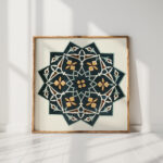 18 plates of ornamental tiles from the afghan boundary commission pl 02 1884 afghan boundary commission high quality print