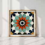 18 plates of ornamental tiles from the afghan boundary commission pl 04 1884 afghan boundary commission high quality print