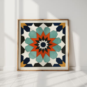 18 plates of ornamental tiles from the afghan boundary commission pl 04 1884 afghan boundary commission high quality print