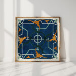 18 plates of ornamental tiles from the afghan boundary commission pl 05 1884 afghan boundary commission high quality print