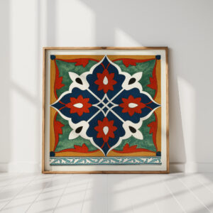 18 plates of ornamental tiles from the afghan boundary commission pl 08 1884 afghan boundary commission high quality print