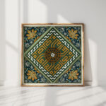 18 plates of ornamental tiles from the afghan boundary commission pl 11 1884 afghan boundary commission high quality print