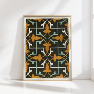 18 plates of ornamental tiles from the afghan boundary commission pl 14 1884 afghan boundary commission high quality print