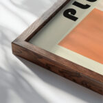 19 plum bauhaus 3x4 close up dark wood mockup