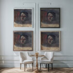 1933 1933 Karl Wiener framed posters mockup
