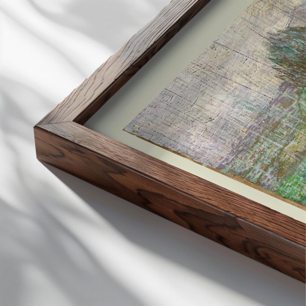 24 Deuteronomy 11 14 close up dark wood mockup