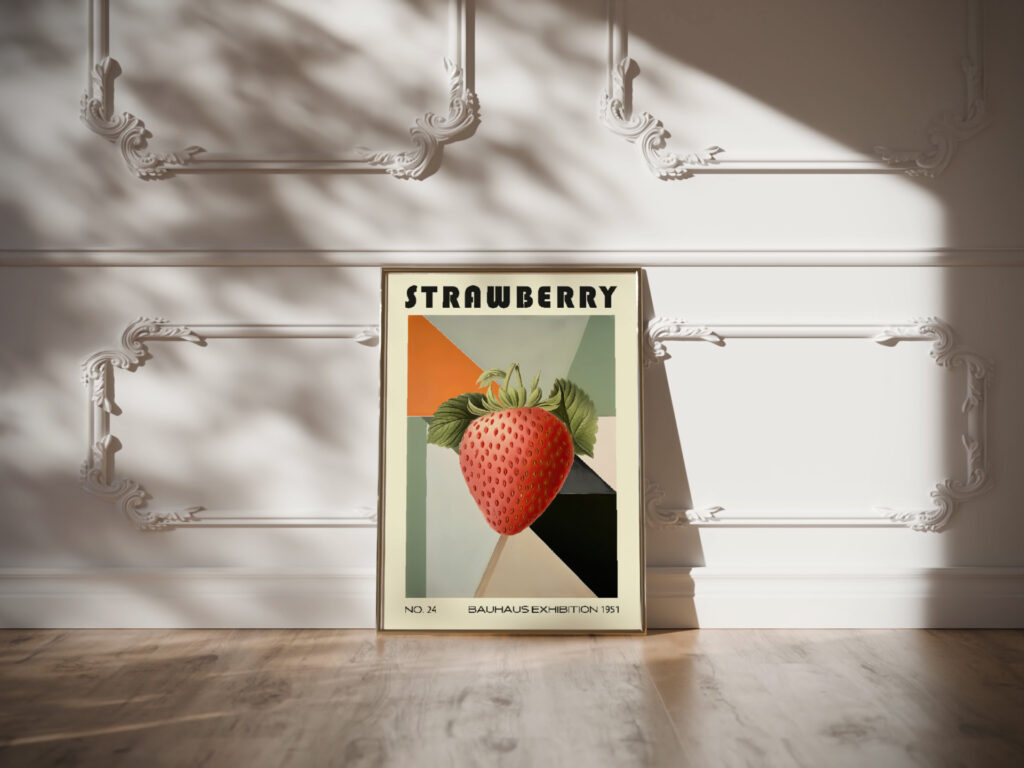 24 strawberry bauhaus 3x4 video mockup