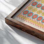 24. Plafond du Tombeau Damenemant n° 58 1911 Gustave Jequier close up dark wood mockup