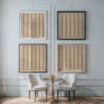 24. Plafond du Tombeau Damenemant n° 58 1911 Gustave Jequier framed posters mockup