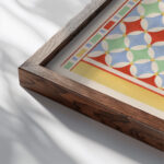 25. Plafond du Tombeau Damenemant n° 58 26. Plafond du Tombeau de Sonnofri n° 97 1911 Gustave Jequier close up dark wood mockup