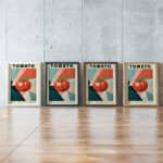 26 tomatoe bauhaus 3x4 framed posters mockup
