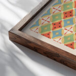 27. Plafond du Tombeau de Nekht Min n° 87 28. Plafond du Tombeau n° 91 Anonyme 1911 Gustave Jequier close up dark wood mockup