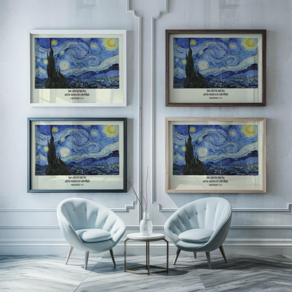 28 Genesis 1 5 framed posters mockup