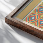 29. Plafond du Tombeau Damenemhat n° 82 1911 Gustave Jequier close up dark wood mockup