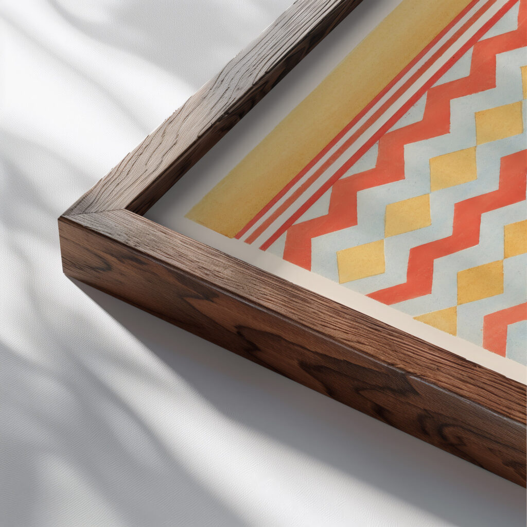 3. Plafond du Tombeau de Pehsoukher n° 88 4. Plafond du Tombeau de Thotnofer n° 80 1911 Gustave Jequier close up dark wood mockup