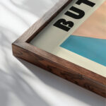 31 butter bauhaus 3x4 close up dark wood mockup