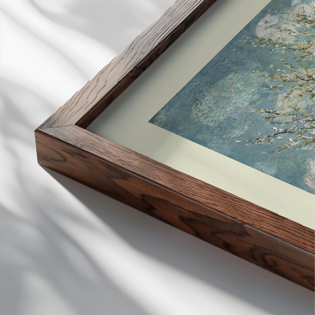 34 Psalm 74 17 close up dark wood mockup