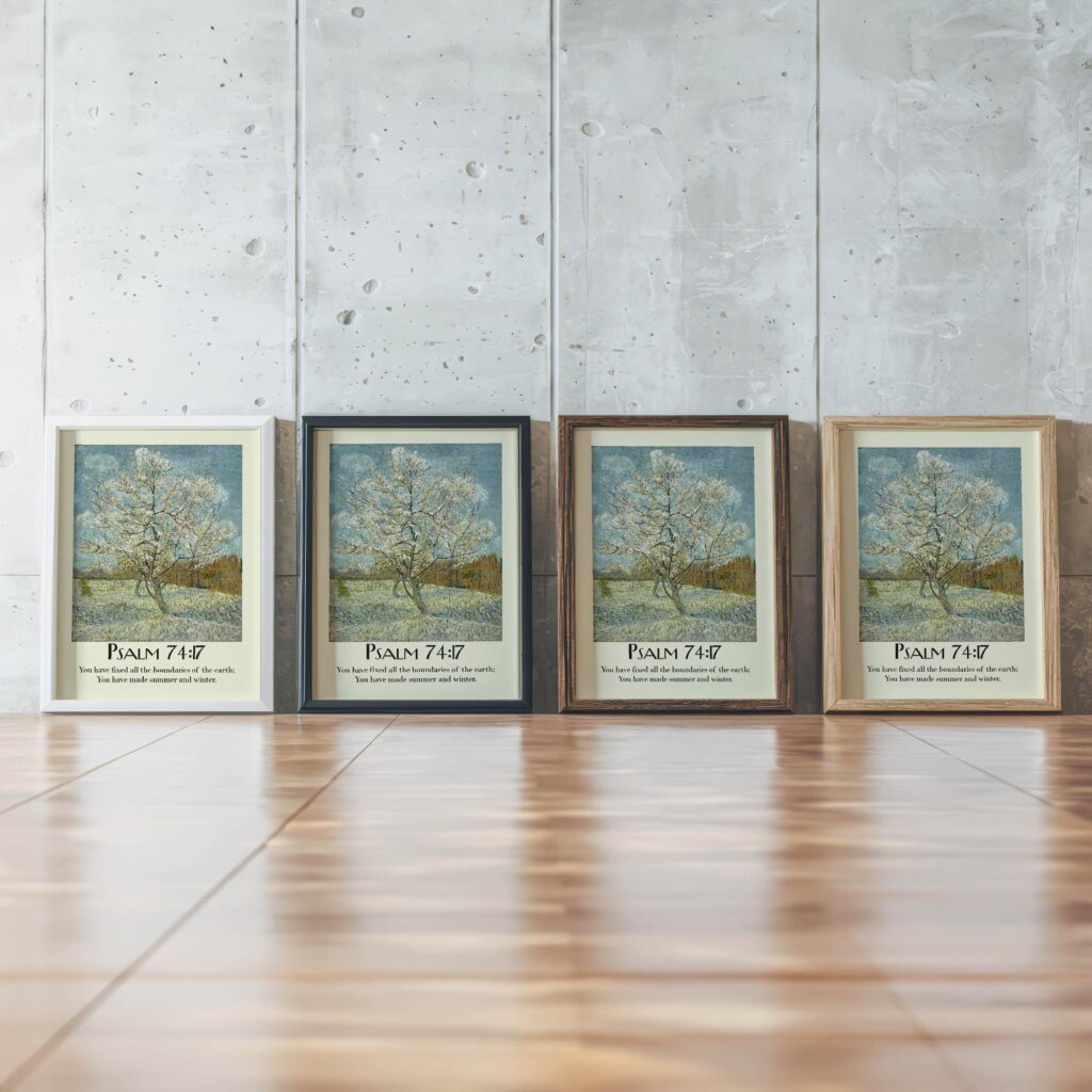 34 Psalm 74 17 framed posters mockup