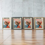 34 cofee bauhaus 3x4 framed posters mockup