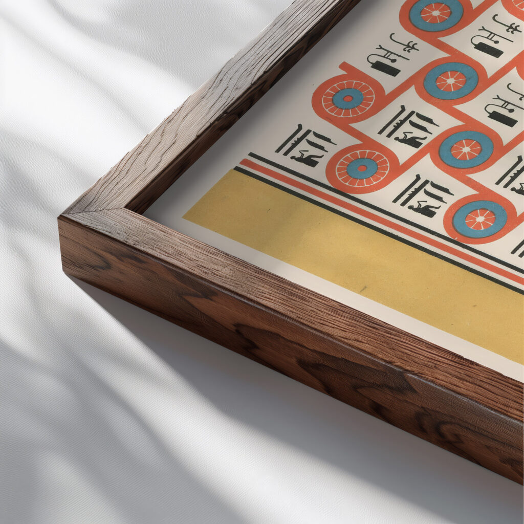 37. Plafond du Tombeau De Houi Gournet Mourrai 1911 Gustave Jequier close up dark wood mockup