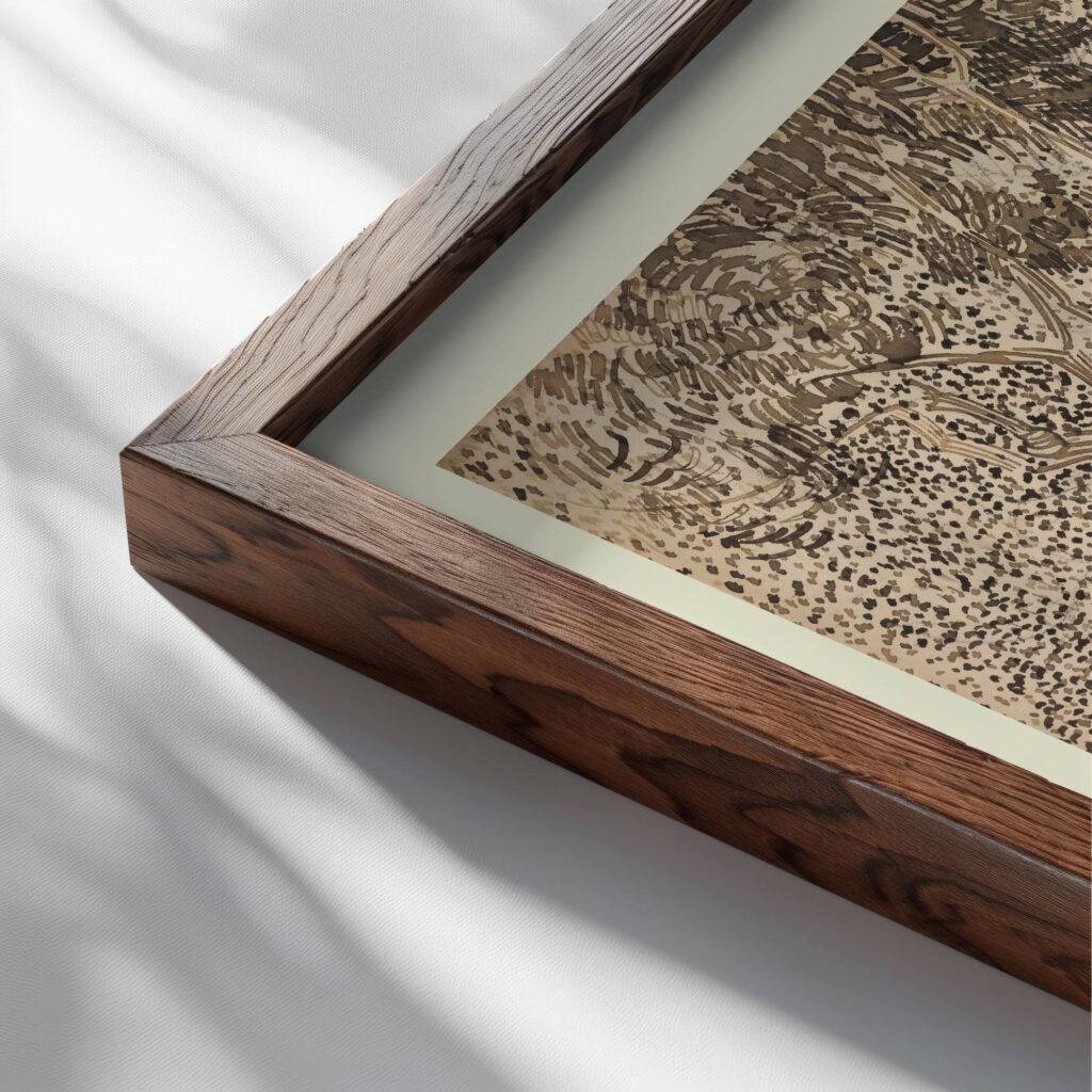 38 Matthew 5 45 close up dark wood mockup