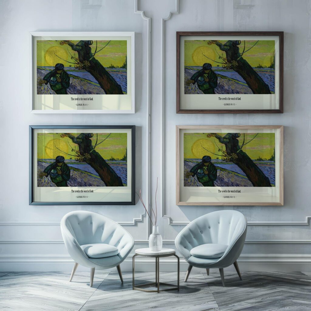 40 Luke 8 11 framed posters mockup