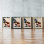 40 hazelnut 3x4 framed posters mockup