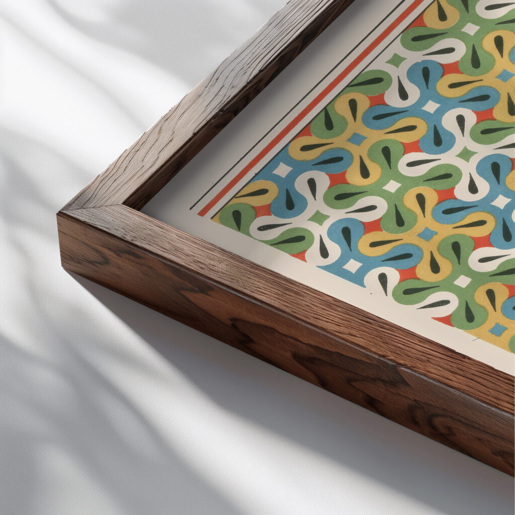 42. Plafond du Tombeau Damenemhat n° 82 43. Plafond du Tombeau de Hapousenb n° 67 1911 Gustave Jequier close up dark wood mockup