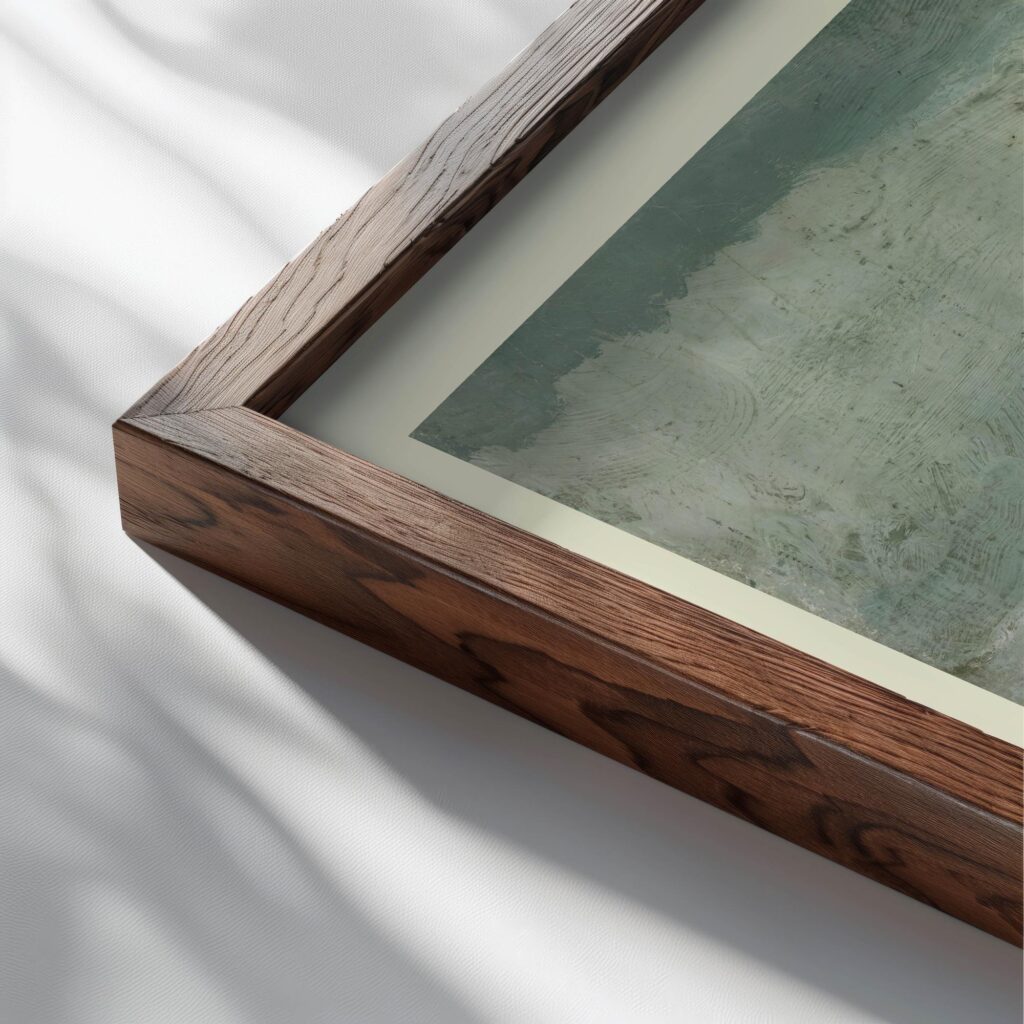 44 Galatians 6 9 close up dark wood mockup