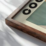 44 cookie bauhaus 3x4 close up dark wood mockup