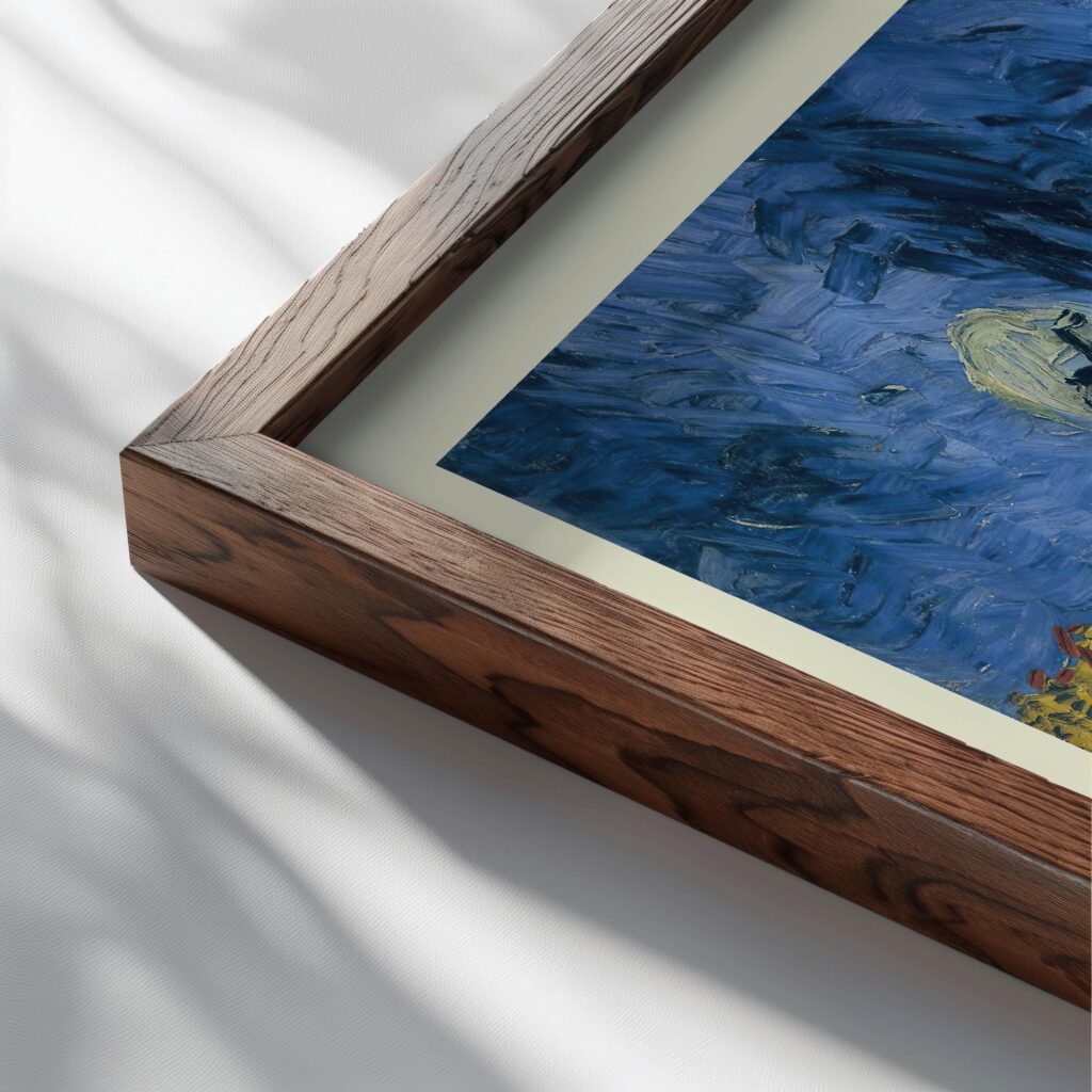 45 Psalm 65 9 close up dark wood mockup