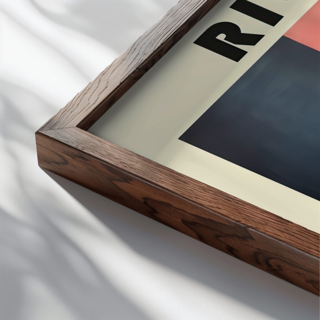 45 rice bauhaus 3x4 close up dark wood mockup