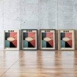 45 rice bauhaus 3x4 framed posters mockup