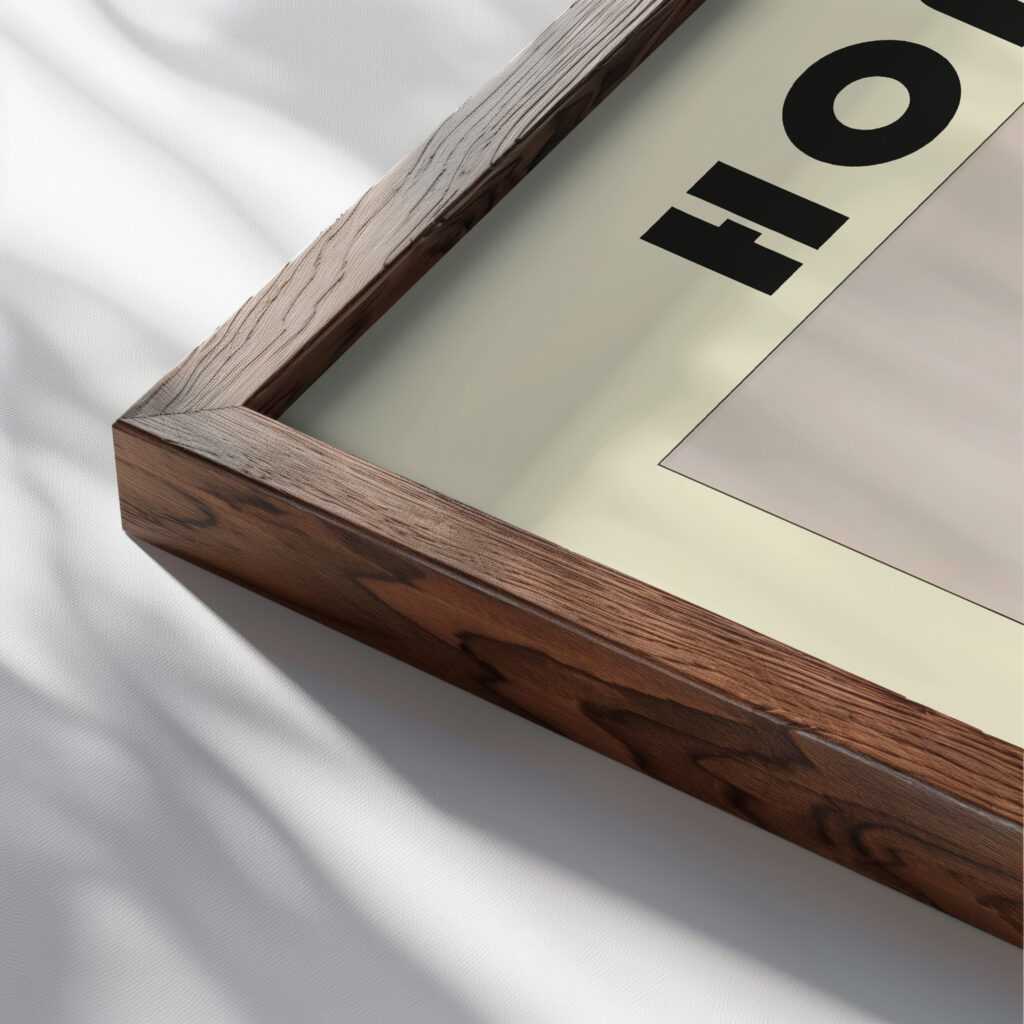 47 honey bauhaus 3x4 close up dark wood mockup