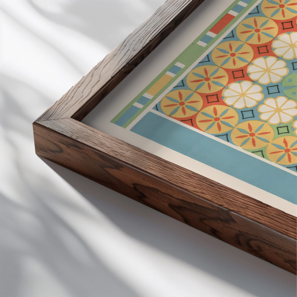 47. Plafond du Tombeau de Nesi pa Noferher n° 68 1911 Gustave Jequier close up dark wood mockup