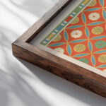 48. Plafond du Tombeau de Nesi pa Noferher n° 68 1911 Gustave Jequier close up dark wood mockup