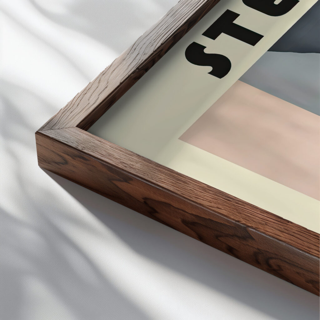 49 steak bauhaus 3x4 close up dark wood mockup