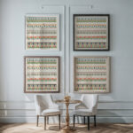 53. Frise Du Tombeau D Amenheb n° 90… 1911 Gustave Jequier framed posters mockup